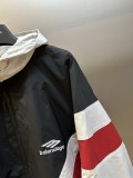 Balenciaga New Embroidered Logo Double Headed Zipper Windbreaker Jacket
