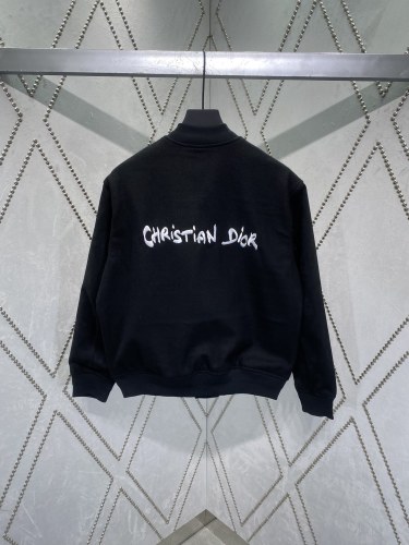 Dior New College Embroidered Logo Wool Baseball Jacket