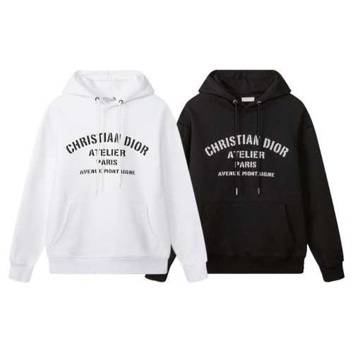 Dior New Classic Logo Print Hoodie Unisex Casual Oversize Sweatshirt