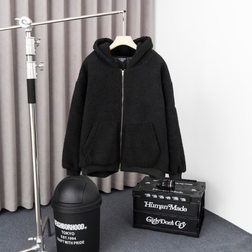 Balenciaga Fashion Double B Hot Diamond Gold Velvet Zipper Hoodie