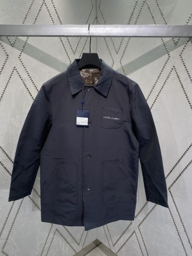 Louis Vuitton Fashion New Double sided Fun Graffiti Pattern Casual Coat