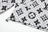 Louis Vuitton Classic Full Logo Printed Hooded Zipper Jacket