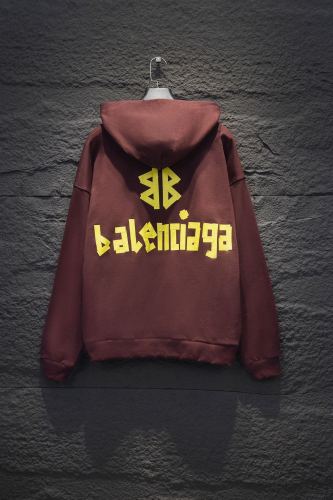 Balenciaga High Street Tape Logo Hoodie Unisex Casual Wear Sweatshirt