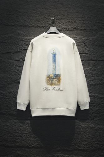 Balenciaga High Street Round Neck Hoodie Unisex Casual Vintage Sweatshirt