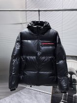 Prada Unisex New Fashion Windproof Rainproof Hooded Down Coat