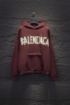 Balenciaga High Street Tape Logo Hoodie Unisex Casual Wear Sweatshirt