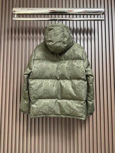 Gucci Classic Retro Full Print Double G Logo Bread Down Coat
