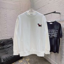 Thom Browne Unisex Personalized Embroidered Dog Round Neck Casual Sports Hoodie