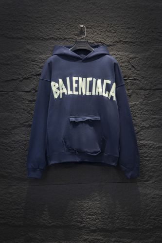 Balenciaga High Street Tape Logo Hoodie Unisex Casual Wear Sweatshirt