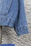 Chrome Hearts Retro Gradient Washed Leather Cross Cowboy Jacket