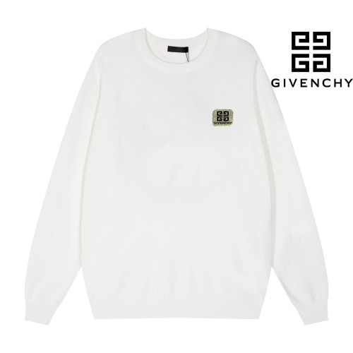 Givenchy Classic Toothbrush Embroidered Logo Versatile Round Neck Sweater