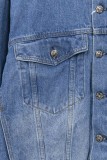Chrome Hearts Retro Gradient Washed Leather Cross Cowboy Jacket