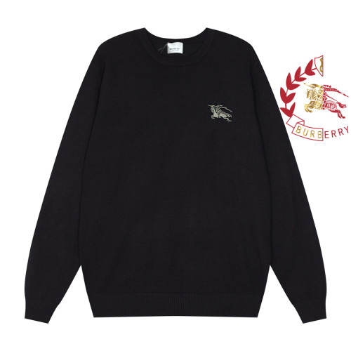 Burberry Classic War Horse Embroidered Versatile Round Neck Sweater