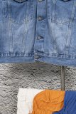 Chrome Hearts Retro Gradient Washed Leather Cross Cowboy Jacket