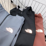The North Face Classic Couple Reflective Strip Small Logo Soft Shell Outdoor Hoodie