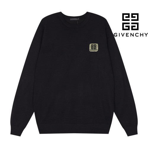 Givenchy Classic Toothbrush Embroidered Logo Versatile Round Neck Sweater