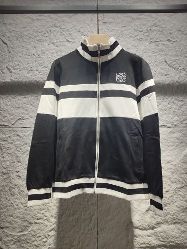 Loewe New Classic Embroidery Logo Stripe Splicing Casual Set