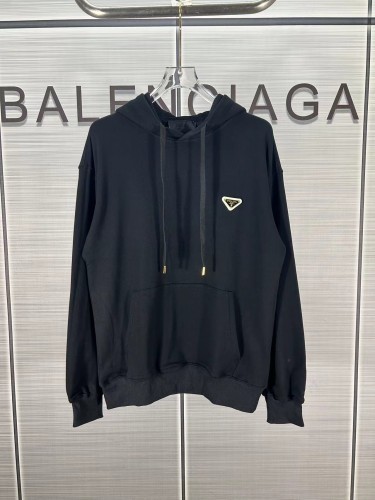 Prada Classic Couple Triangle Logo Casual Hoodie