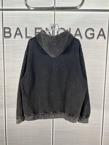 Balenciaga Retro Goddess Printed Washed Sweatshirt Unisex Velvet Hoodie