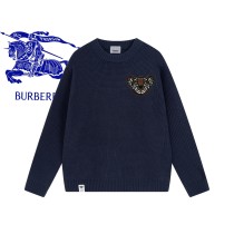 Burberry Classic Couple Embroidered Waffle Casual Sweater