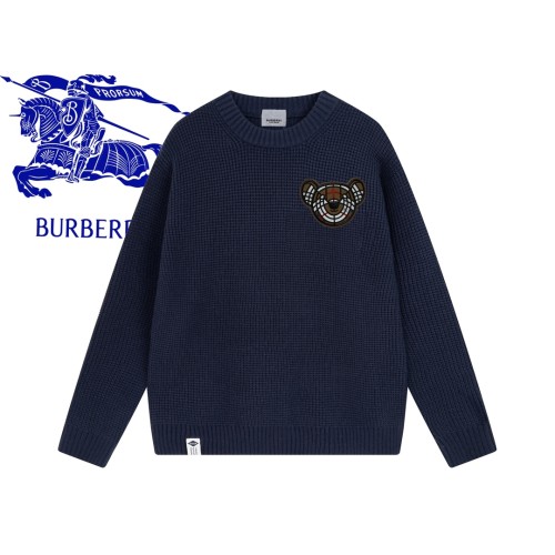 Burberry Classic Couple Embroidered Waffle Casual Sweater