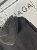 Balenciaga Retro Goddess Printed Washed Sweatshirt Unisex Velvet Hoodie