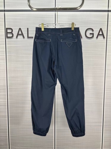 Prada Classic Triangle Logo Nylon Pocket Casual Couple Pants