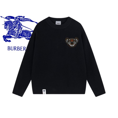 Burberry Classic Couple Embroidered Waffle Casual Sweater