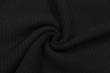 Thom Browne Classic New Embroidered Dog Round Neck Hooded Wool Sweater