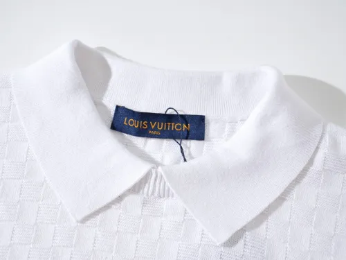 Louis Vuitton High Street Damier Jacquard Collar Wool Knitted Sweater