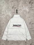 Balenciaga Classic Couple Cola Front Rear Wave Letter Embroidered Down Jacket