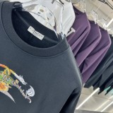 Givenchy Street Embroidered Dragon Head Logo Round Neck Hoodie