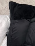 The North Face Classic Contrast Embroidered Logo Large Grid Casual Down Jacket