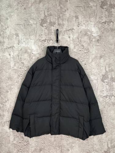Balenciaga Classic Couple Back Neck Double B Letter Embroidered Down Jacket
