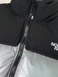 The North Face Classic Contrast Embroidered Logo Large Grid Casual Down Jacket