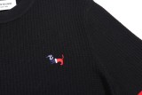 Thom Browne Classic New Embroidered Dog Round Neck Hooded Wool Sweater