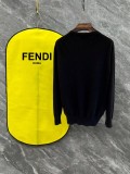 Fendi Unisex Versatile Round Neck Wool Sweater