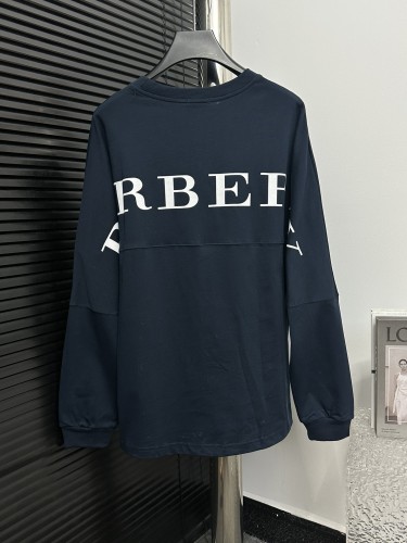 Burberry Classic Letter Logo Bat Sleeve Round Neck Hoodie
