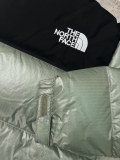 The North Face Classic Contrast Embroidered Logo Large Grid Casual Down Jacket
