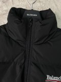 Balenciaga Classic Couple Cola Front Rear Wave Letter Embroidered Down Jacket