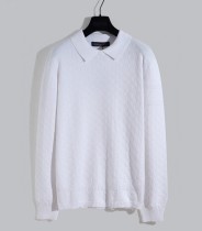 Louis Vuitton High Street Damier Jacquard Collar Wool Knitted Sweater
