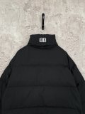Balenciaga Classic Couple Back Neck Double B Letter Embroidered Down Jacket