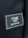 Fendi Unisex Embroidered Logo Half High Collar Wool Sweater