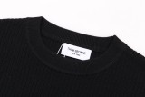 Thom Browne Classic New Embroidered Dog Round Neck Hooded Wool Sweater