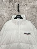 Balenciaga Classic Couple Cola Front Rear Wave Letter Embroidered Down Jacket