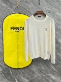 Fendi Unisex Versatile Round Neck Wool Sweater