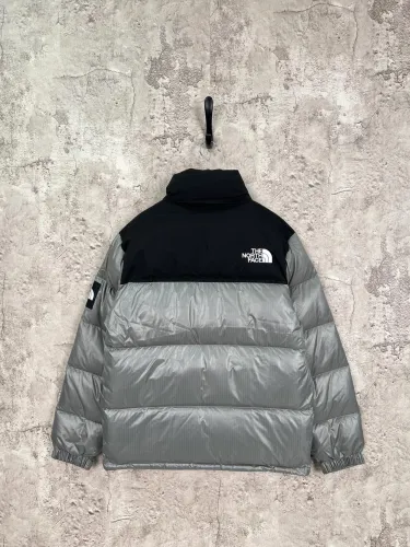 The North Face Classic Contrast Embroidered Logo Large Grid Casual Down Jacket