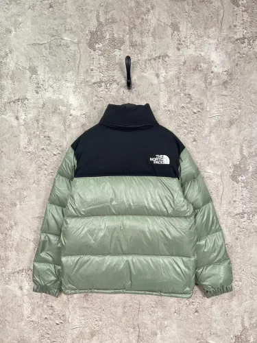 The North Face Classic Contrast Embroidered Logo Large Grid Casual Down Jacket
