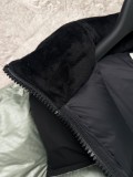 The North Face Classic Contrast Embroidered Logo Large Grid Casual Down Jacket