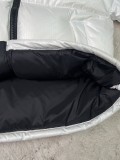 The North Face Classic Contrast Embroidered Logo Large Grid Casual Down Jacket